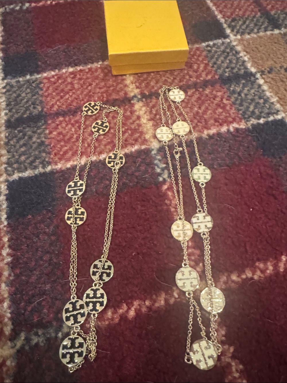 2 Gold-Tone Disc Link Long Necklace - Women Jewelry